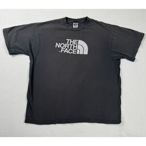 The North Face T Shirt Mens Large Black Logo Graphic Tee Outdoor Cotton